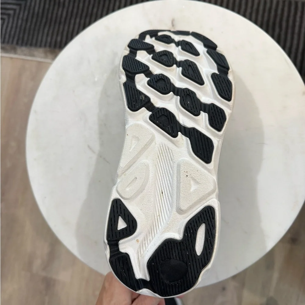 Hoka Black and White Women's Running Shoes Size 8